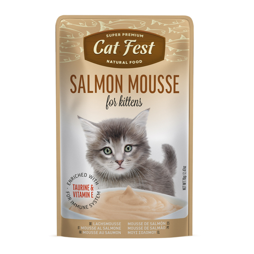 [79218985] Cat Fest Salmon Mousse For Kittens 70g [MOQ:12pcs]
