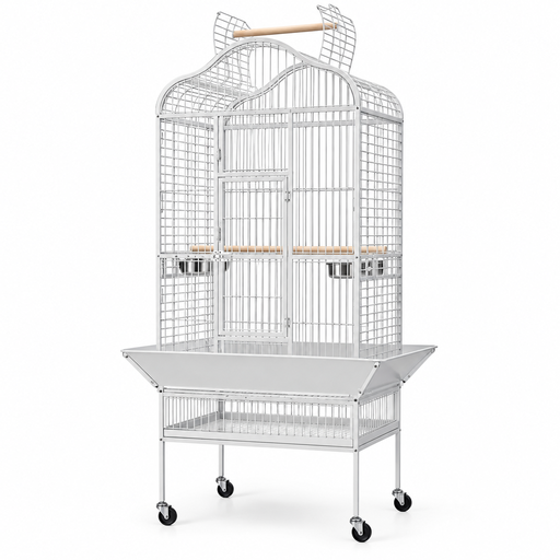 [BC-A14-WHT] Dayang Bird Cage (A14) - 82.5 x 77.5 x 156cm - White