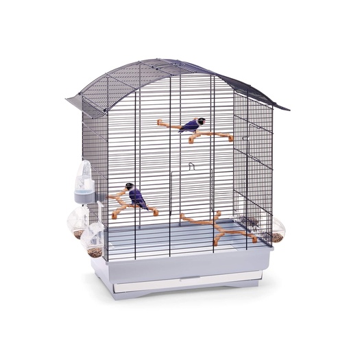[IM14024] IMAC AGATA Cage  58x33x62,5cm for Canaries, Parakeets and Exotic Birds- BLUE/GHIACCIO