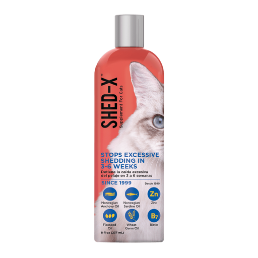 [FG00514] SynergyLabs Shed-X Anti-Shedding Oil & Omega Supplement for  Cats-[Volume - 237ml]