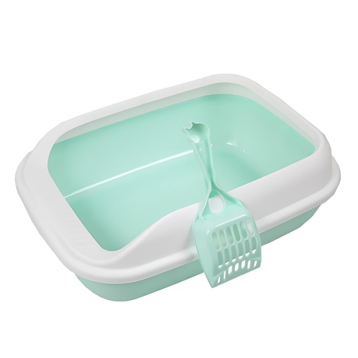 [PD-85278] Pado Cat Litter Tray Normal with Scoop 49x36x17cm-Green