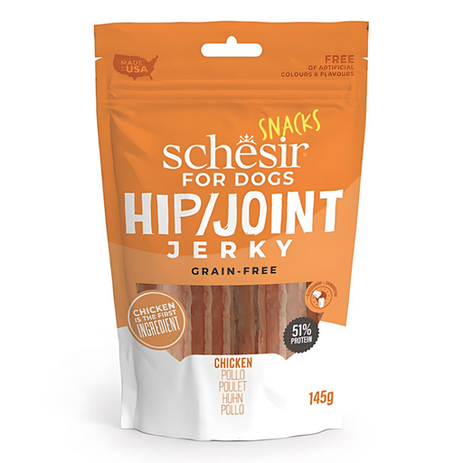 [SCINV26265204-DIS] Schesir Grain-Free Dog Snacks Hip & Joint Jerky 145g - Chicken