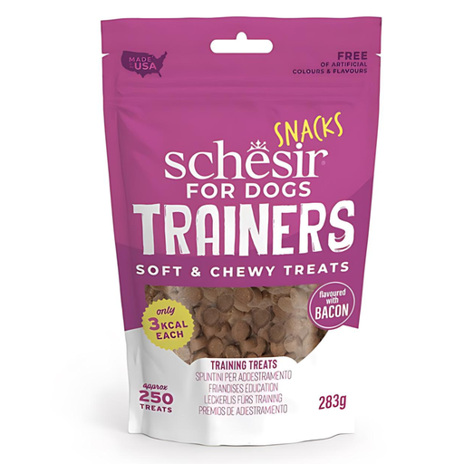 [SCINV26268004] Schesir Dog Snacks Trainers Soft & Chewy 283g - Bacon