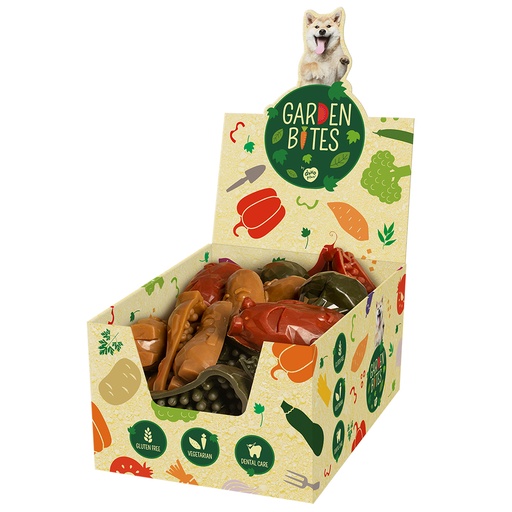 [LR11310] Duvo+ Garden Bites Veggie Friends L -11cm-90g - (6pcs) Mixed Colors