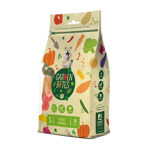 [LR11649] Duvo+ Garden Bites Veggie Friends S - 6cm -18pcs Mixed Colors