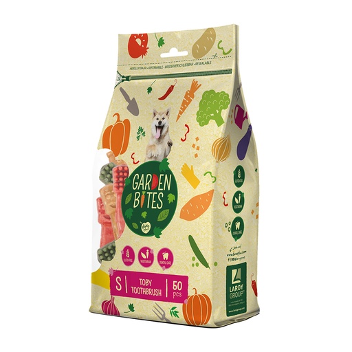 [LR11651] Duvo+ Garden Bites Toby Toothbrush S - 5cm - 50pcs-Mixed Colors [500g]