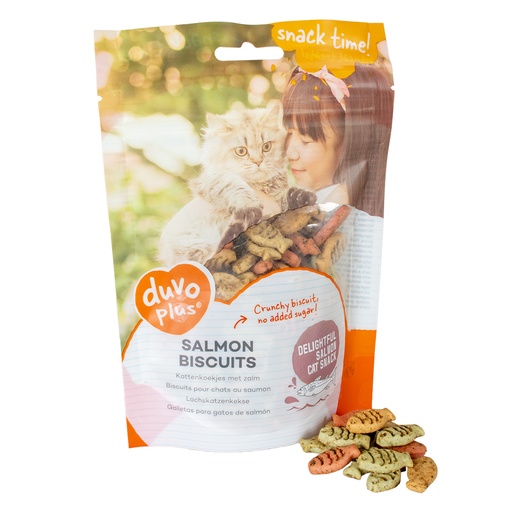 [LR15541] Duvo+ Salmon Biscuits for Cats 50g