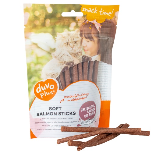 [LR15544] Duvo+ Soft Salmon Sticks for Cats 50g