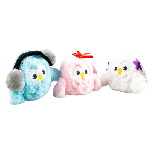 [LR14968] Duvo+ Electronic Plush Owl Cat Toy 6x10x13cm Mixed Colors