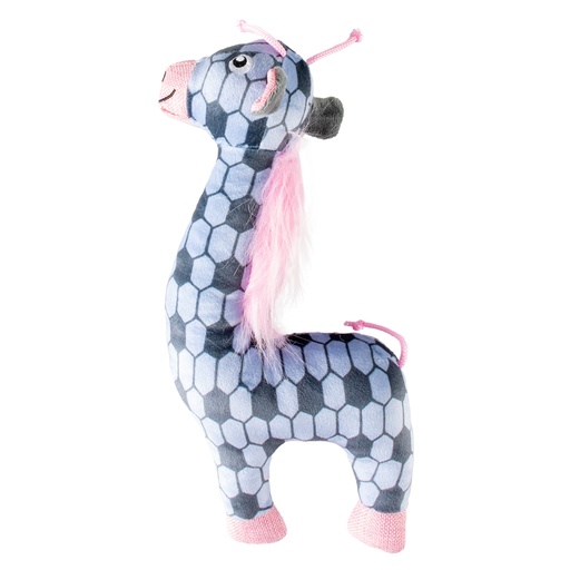 [LR15235] Duvo+ Plush Giraffe Retro Dog Toy 32x14x5cm Blue