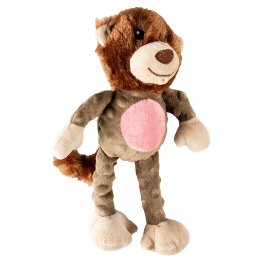 [LR15240] Duvo+ Plush Bear Crackle Dog Toy 34x21x8cm Brown