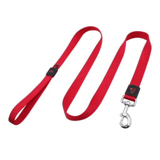 [DCSN1048-03XS] DOCO® Signature Nylon Leash - 4ft-1.0 x 120cm(XS)-Red