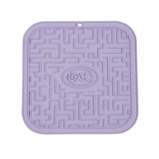 [LM-2388-O/S-Wisteria] DOCO® Licking Mats for Dogs and Cats 20cm x 20cm(O/S) Wisteria