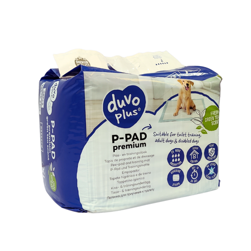 [LR15613] Duvo+ Pet Pad Premium Month Pack XL-60x60cm-Green Tea Scent-30pcs