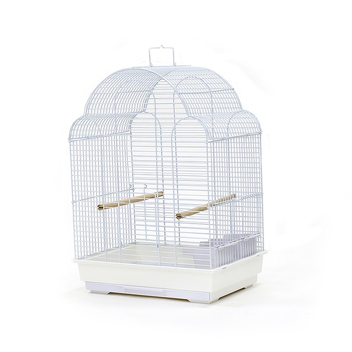 [BC-700-WHT] Dayang Bird Cage (Medium) - 42 x 30 x 57cm[Dimension - 42 x 30 x 57cm]-White (only sold by 6pcs)