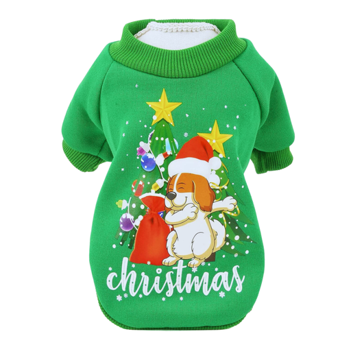 [CH-160194] Seasopet Christmas Printed Dress 35x47cm - Medium