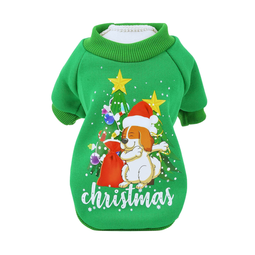 [CH-160193] Seasopet Christmas Printed Dress 25x37cm - Small