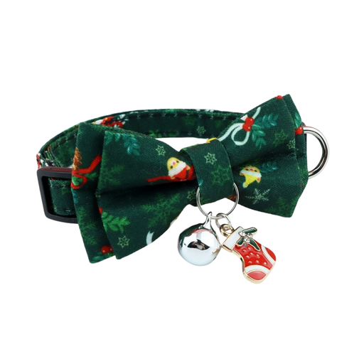 [CH-160184] Seasopet Christmas Baw Collar Green 1x30cm