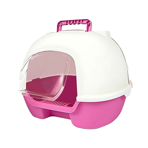 [PD-85375] Pado Enclosed Cat Litter Box  50*41*39cm-Pink