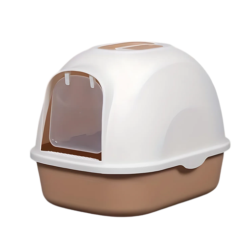 [PD-85379] Pado Hoodie Cat Litter Box   53*41*41cm-Brown