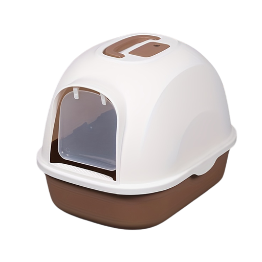 [PD-85381] Pado Hoodie Cat Litter Box 53*41*41cm-Coffee