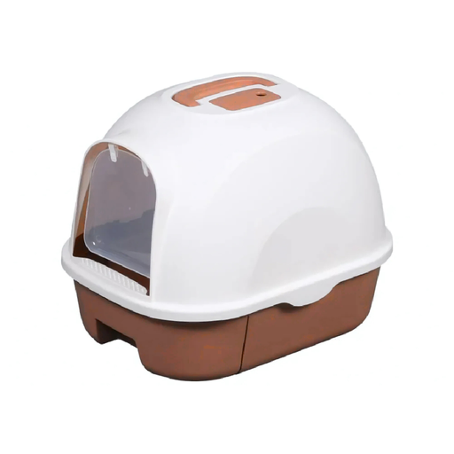 [PD-85382] Pado Oval Cat Litter Box  53*41*41cm-Brown