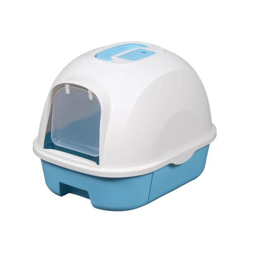 [PD-85383] Pado Oval Cat Litter Box  53*41*41cm -Blue