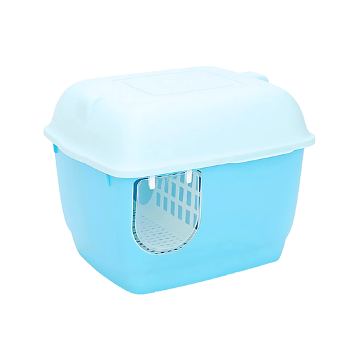 [PD-85386] Pado Igloo Cat Litter Box 57.5*44*44cm-Blue