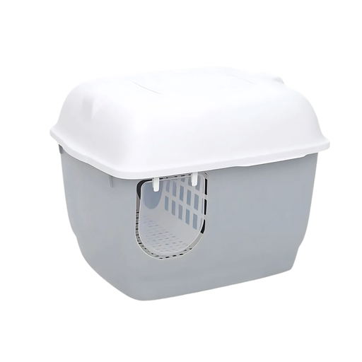 [PD-85387] Pado Igloo Cat Litter Box  57.5*44*44cm-Grey