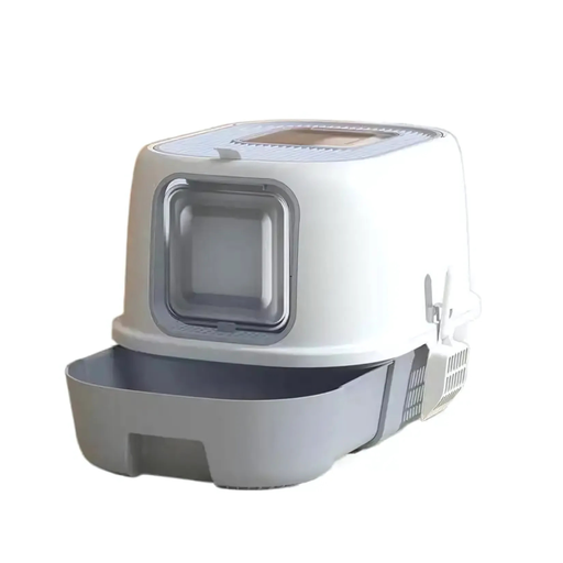 [PD-85395] Pado Jumbo Cat Litter Box 40*39*52cm-Grey