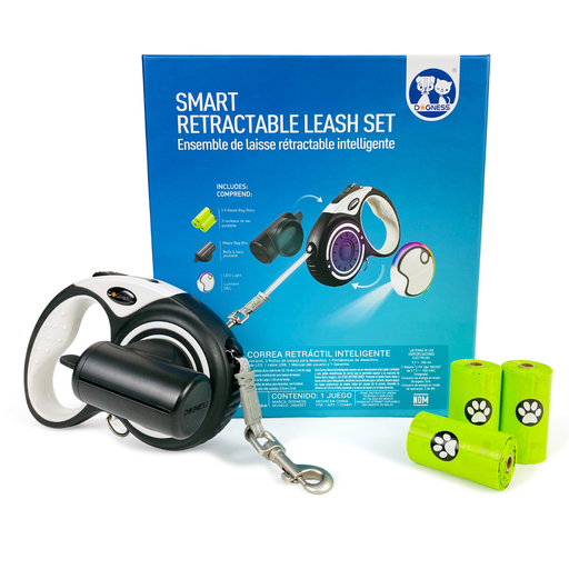 [DG-JS04 LED SET] Dogness Smart Retractable Leash Set-R04