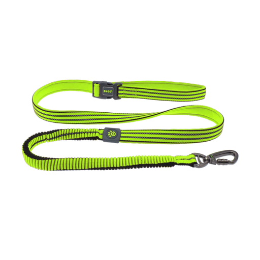 [DCV2072-07S] DOCO VARIO Easy Snap BUNGEE Leash - 6ft (DCV2072)- Green, Sizes - S