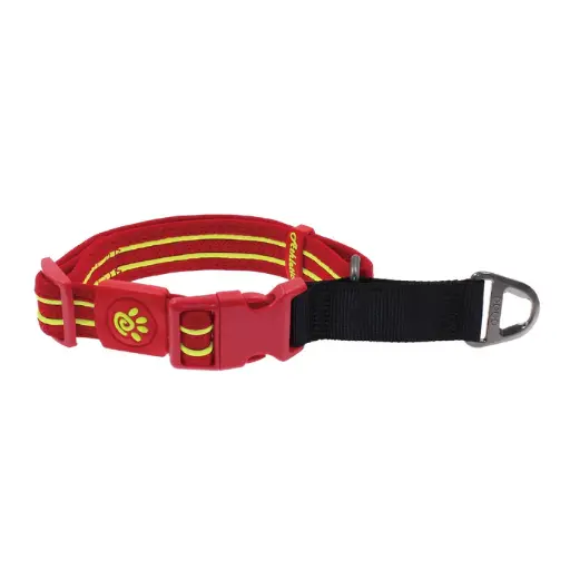 [DCA039-03XL] DOCO® Solar Mesh Training Dog Collar (DCA039)-Color - Red, Sizes - XL