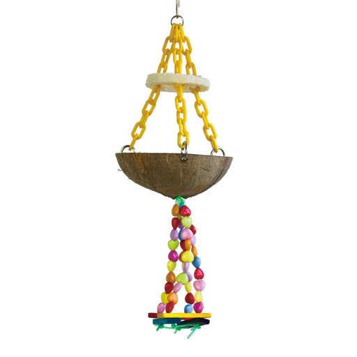 [BTLB00199] Vanpet Cocoshell Natural Bird Toy 45.2x10cm-BTLB00199
