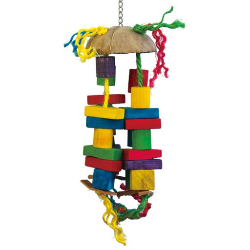 [BTLB00209] Vanpet Umberlla Shape Natural Bird Toy 38x13cm-BTLB00209