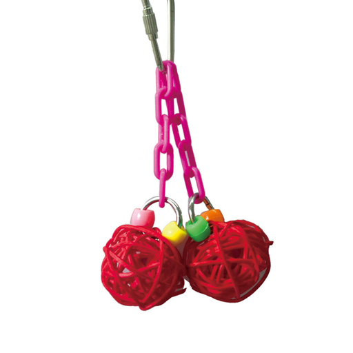 [BTLB00950] Vanpet Thread Sphere Bird Toy 12x6cm-BTLB00950
