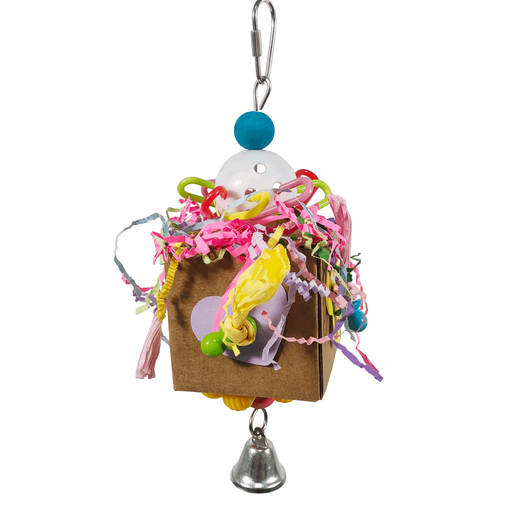 [BTLB01140] Vanpet Cube With Hearts Bird Toy 25x10cm-BTLB01140
