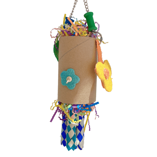 [BTLB01167] Vanpet Multi Color Sticks Cylindrical Bird Toy 30x8cm-BTLB01167