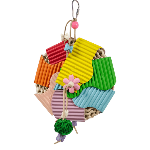 [BTLB01201] Vanpet  Multicolor Flower Bird Toy 28x16cm-BTLB01201 