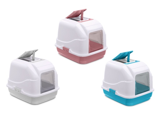 [IM84096] IMAC Easy Cat - Hooded Cat Toilets[Color - Mixed, Dimension - 50 x 40 x 40cm]