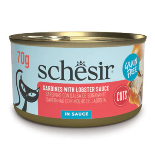 [SCINV21110203] Schesir Grill Wholefood Cat Can Sardines In Lobster Sauce 70g [Min Order:12pcs]