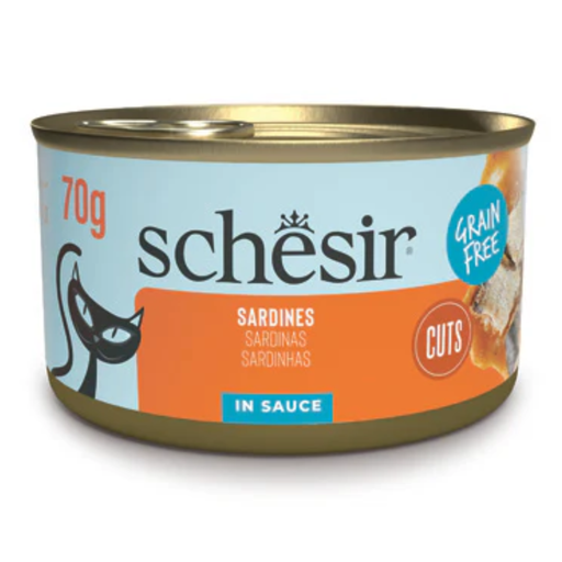 [SCINV21110103] Schesir Grill Wholefood Cat Can Sardines 70g [Min Order:12pcs]