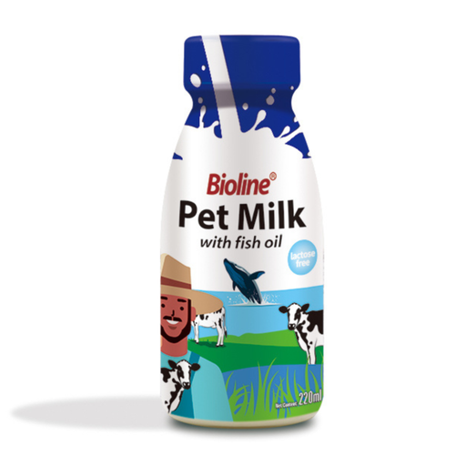 [6970117127096] Bioline Pet Milk with Fish Oil for Cats & Dogs 220ml