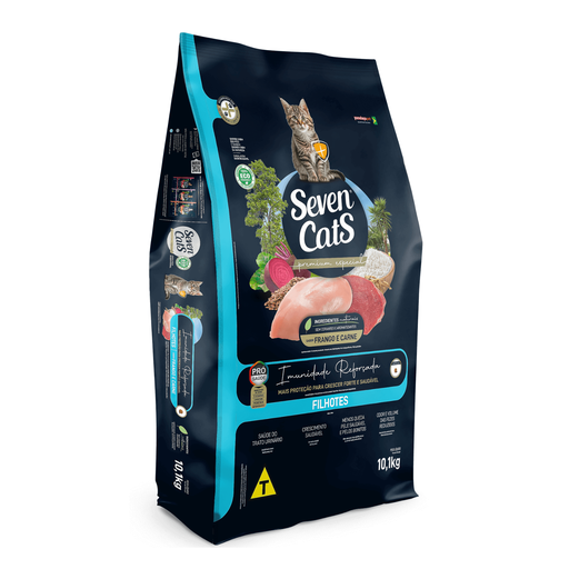 [SCT2205] Seven Cats Cat Food For Kitten - Chicken & Beef [Immune Boost] 10kg+100g