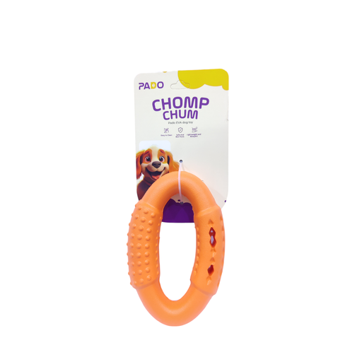 [PD-13308] Pado Chomp Chum Oval Eva Toy - Orange-15x10cm