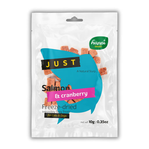 [H5101] Happi Skippi Just Freeze-Dried Treat Salmon&Cranberry for Cats and Dogs 10g