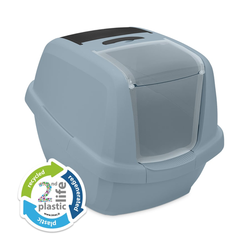 [IM44050R] Imac – Maddy 2nd Life-Hooded Cat Toilet-Blue (65×47.5×47.5cm)