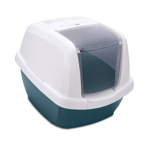 [IM44060] Imac Maddy Hooded Cat Toilet- Blue-White 62x49.5x47.5cm