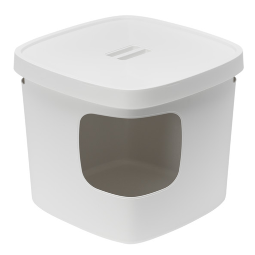 [MOD-BN50-0354-0041] Moderna Cubana Stylish and functional corner-entry cat litter box L 49.5 x W 49.5 x H 43 cm