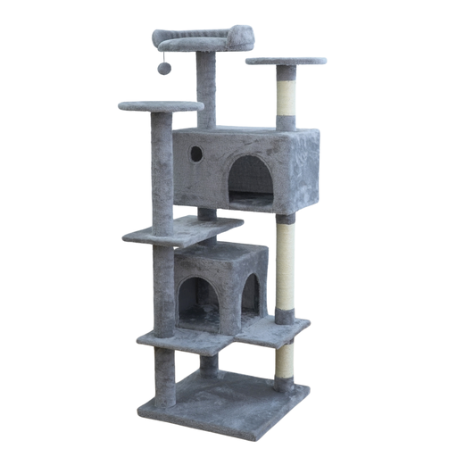 [HY241143] Catry Cat Tower With Scratcher 48x48x137cm